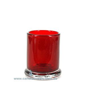 Candela Metro Jars - Transparent Red - No Lid - Small
