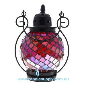 Mosaic - Red Diamond - Tealight Lanterns