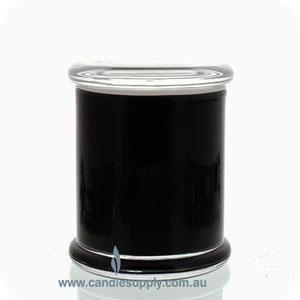Candela Metro Jars - Opaque Black - Flat Lid - Large