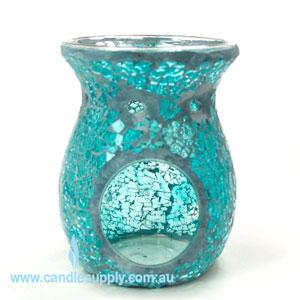 Mosaic - Turquoise Crackle - Tealight Burners