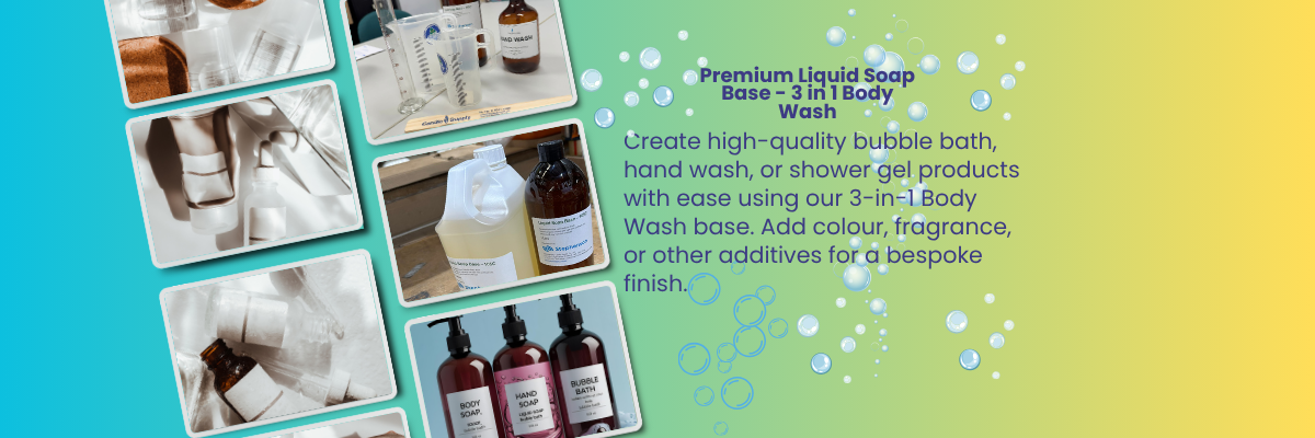 Premium Liquid Soap Base - 3 in 1 Bubble Bath