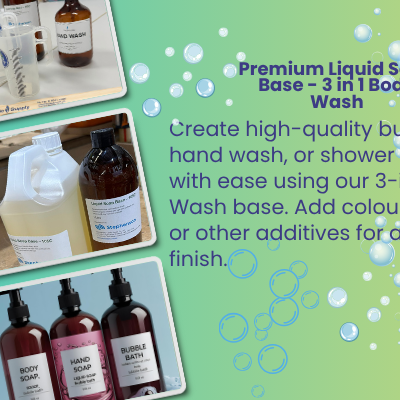 Premium Liquid Soap Base - 3 in 1 Bubble Bath