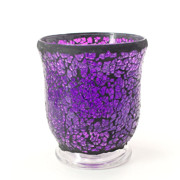 Mosaic - Dark Purple Crackle - Hurricane - Medium