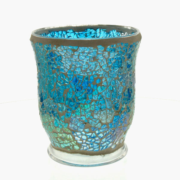 Mosaic - Aqua Azure Crackle - Hurricane - Medium