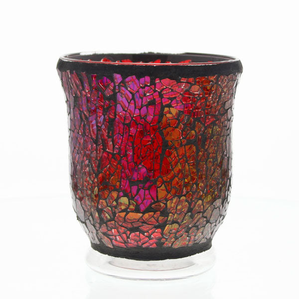 Mosaic - Red Reflections Crackle - Hurricane - medium