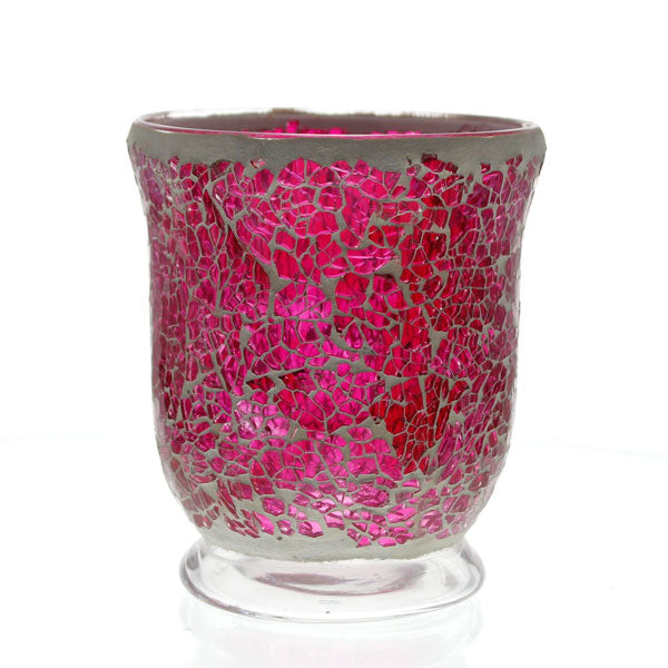 Mosaic - Pink Crackle - Hurricane - Large