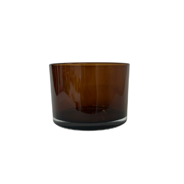 Candela Tumblers - Transparent Amber Interior - Shallow