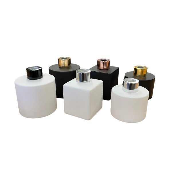 NEW - Matt White Black Diffuser Bottles