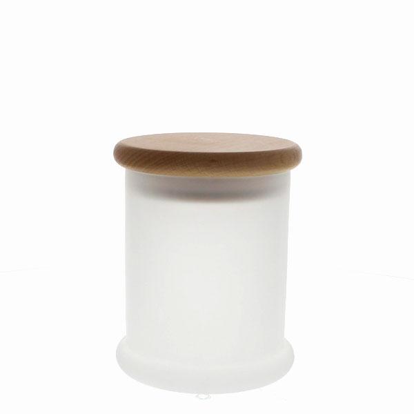 Candela Metro Jars - Frosted Glass - No Lid - Medium