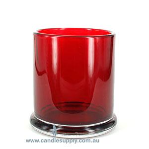 Candela Metro Jars - Transparent Red - No Lid - Large