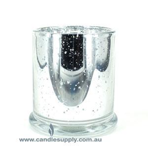 Candela Metro Jars - Sparkling Silver - No Lid - Large