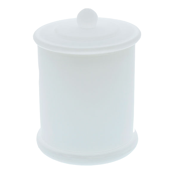 Candela Metro Jars - External Matt White - Knob Lid - X-Large