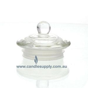 Candela Metro Lids - Clear Glass - Knob - Small