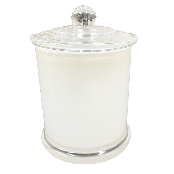 Candela Metro Jars - Opaque White - Knob Lid - X-Large