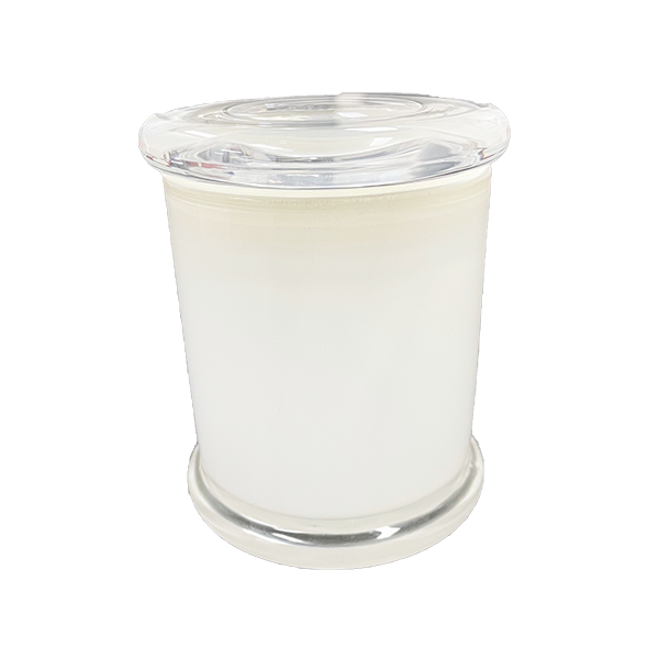 Candela Metro Jars - Opaque White - Flat Lid - Large