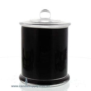 Candela Metro Jars - Opaque Black - Knob Lid - Large