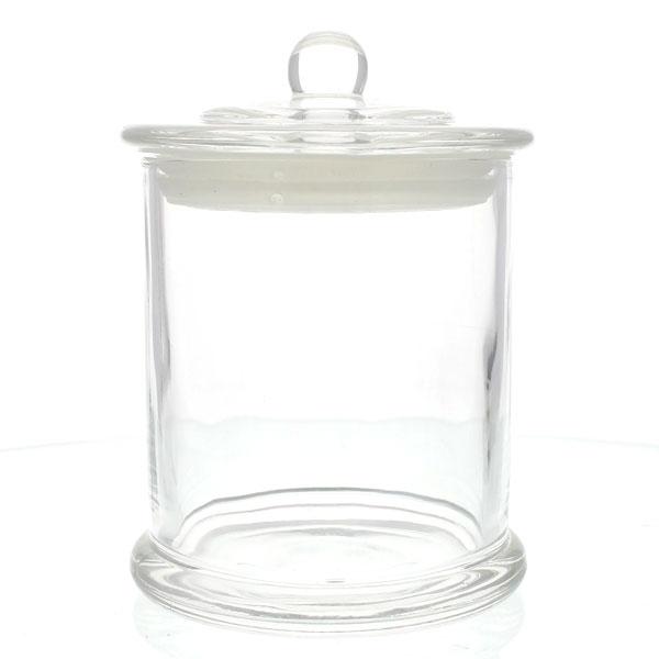 Candela Metro Jars - Clear Glass - Knob Lid - X-Large
