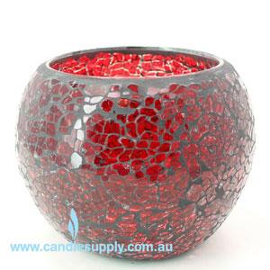 Mosaic - Red Crackle - Large