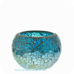 Mosaic - Aqua Azure Crackle - Small