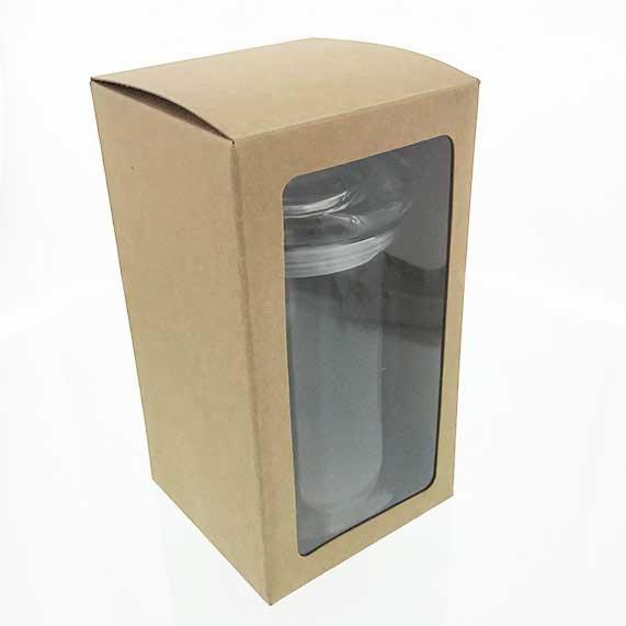 Fiesta - Gift Box - LARGE - NATURAL - PVC WINDOW
