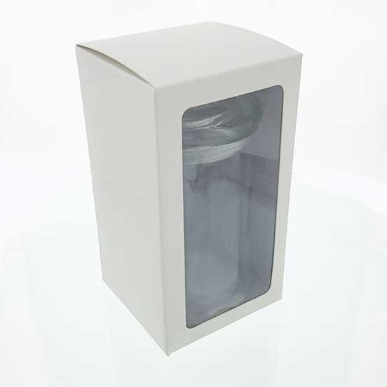 Fiesta - Gift Box - LARGE - WHITE - PVC WINDOW