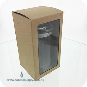 Fiesta - Gift Box - MEDIUM - NATURAL - PVC WINDOW