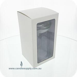 Fiesta - Gift Box - MEDIUM - WHITE - PVC WINDOW
