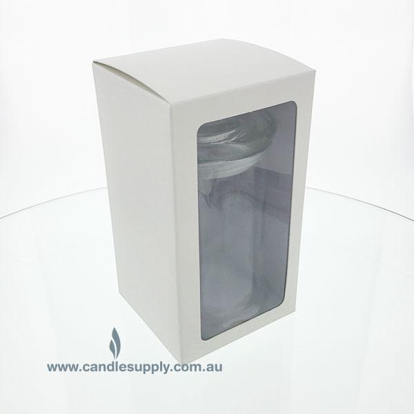 Fiesta - Gift Box - MEDIUM - WHITE - PVC WINDOW