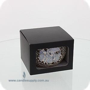 Mosaic - Gift Box - SMALL - BLACK - WINDOW