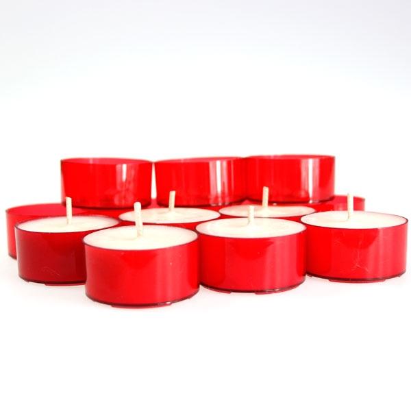 Tealights - Red Polycarbonate - 39mmD x 20mmH