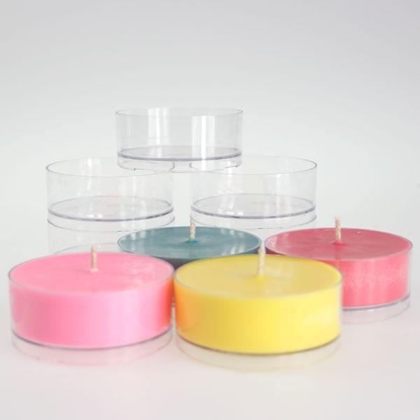 Maxi-Lights - Large Clear Polycarbonate - Tealights - 60mmD x 25mmH