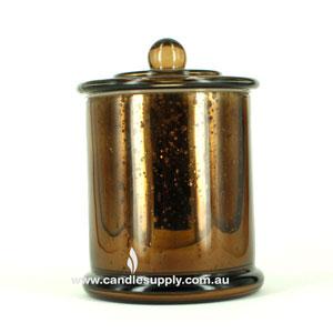 Candela Metro Jars - Sparkling Amber - Knob Lid - Large