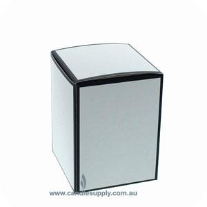 Candela Metro - FLAT Lid - Gift Box - Medium - WHITE/BLACK