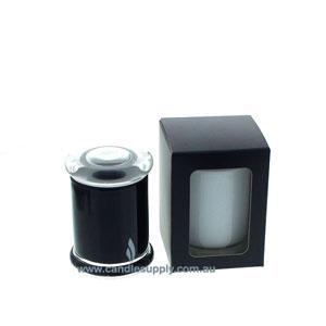 Candela Metro - FLAT Lid - Gift Box - Small - BLACK - WINDOW