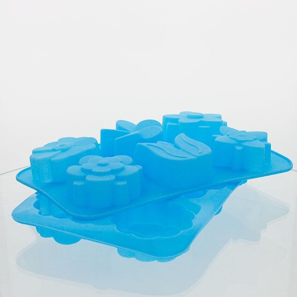 Silicone Soap Mould – 6 Cavity - Mixed Flowers