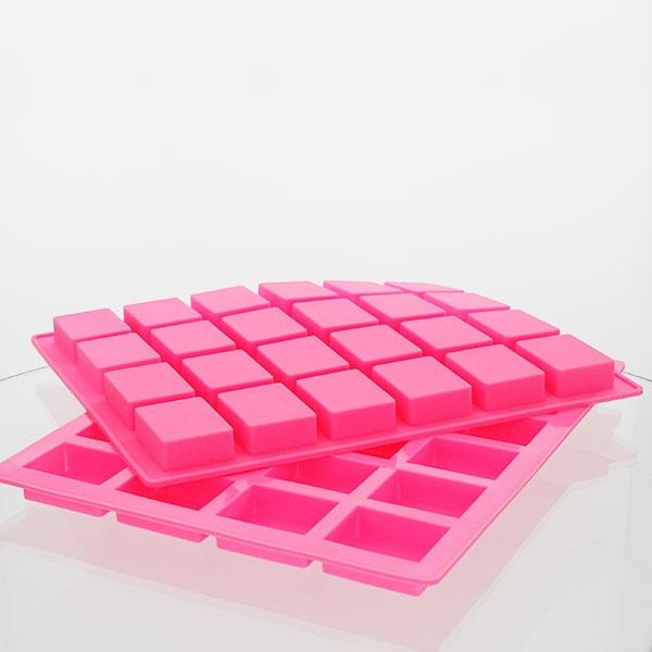 Silicone Soap Mould – 24 Cavity - Small Rectangle Embeds