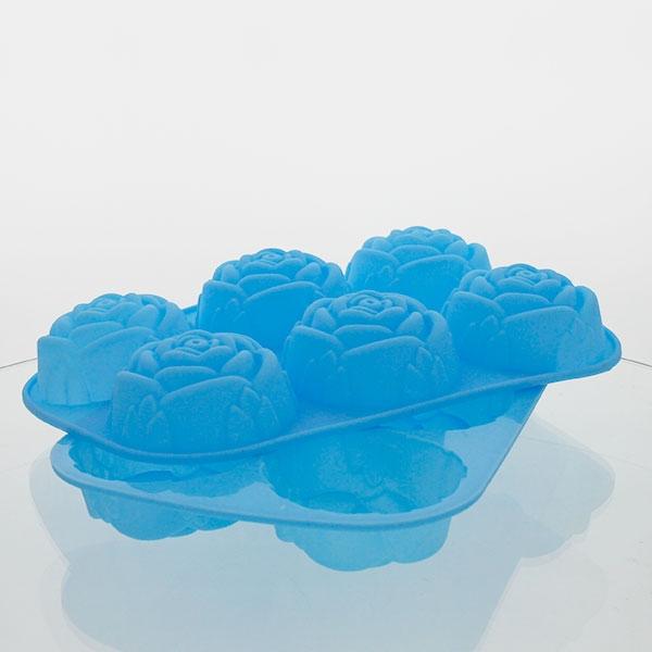 Silicone Soap Mould – 6 Cavity - Rose