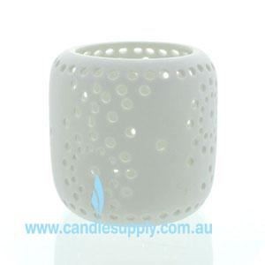 Summer Nights - White Porcelain Tealight Holder