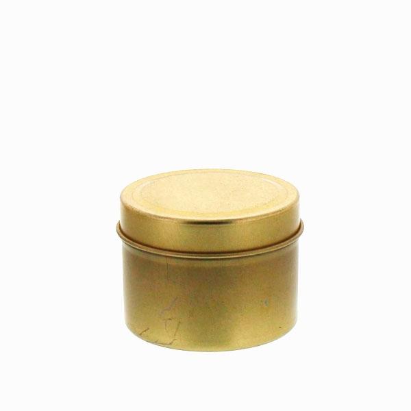 Travel Tins - 2oz - Gold - Seamless with Solid Lid